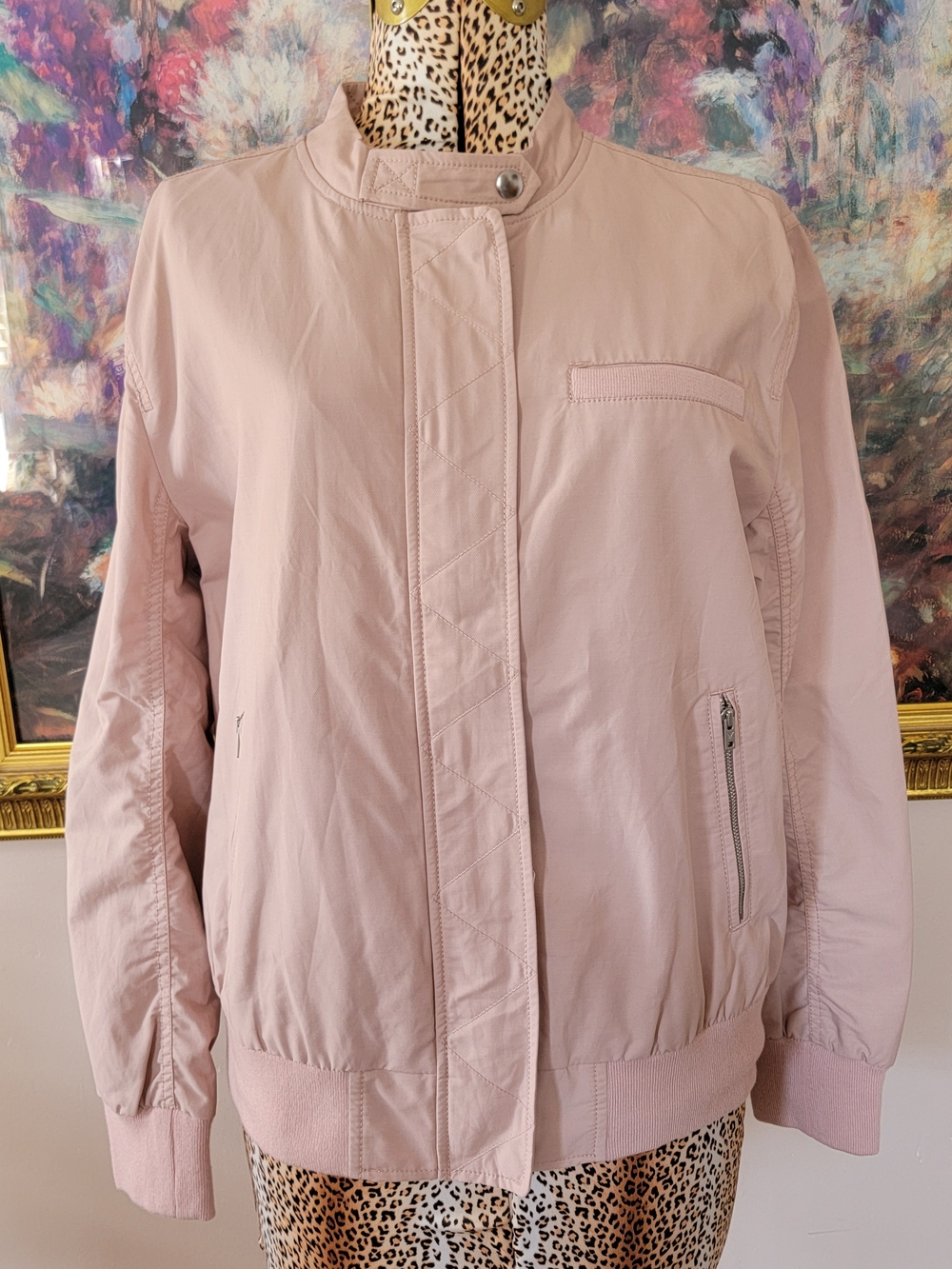 NWT American Eagle Outfitters Blush Pink Bomber Jacket